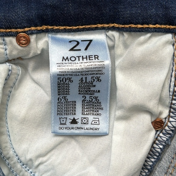 MOTHER "Pixie Runway" Straight Leg Jeans Size 27 - Picture 9 of 15